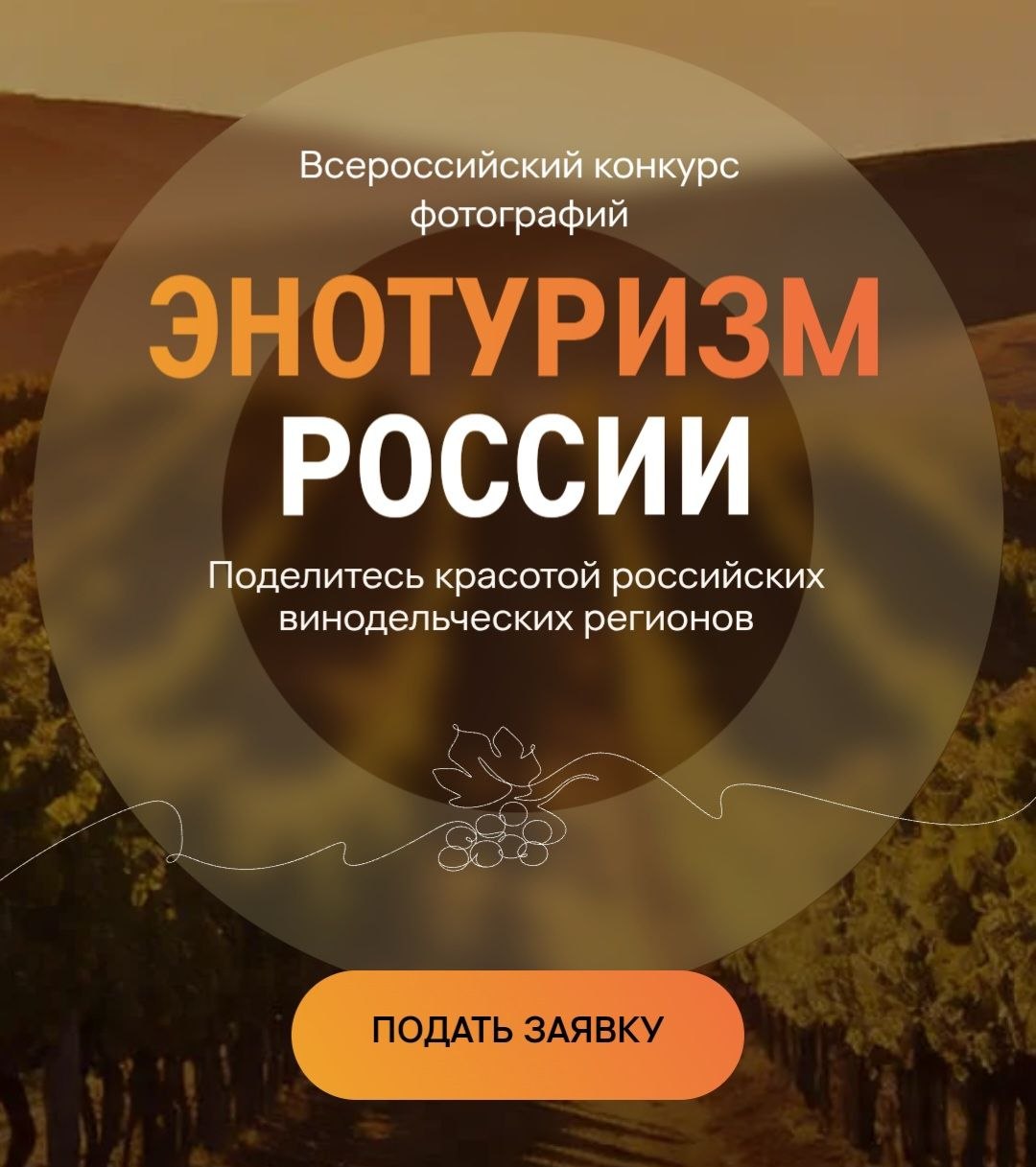 ЦСР запустил Всероссийский фотоконкурс «Энотуризм России»